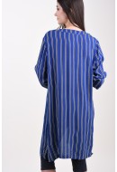 Kimono Dama Sunday 60193 Royal Blue/Stripe